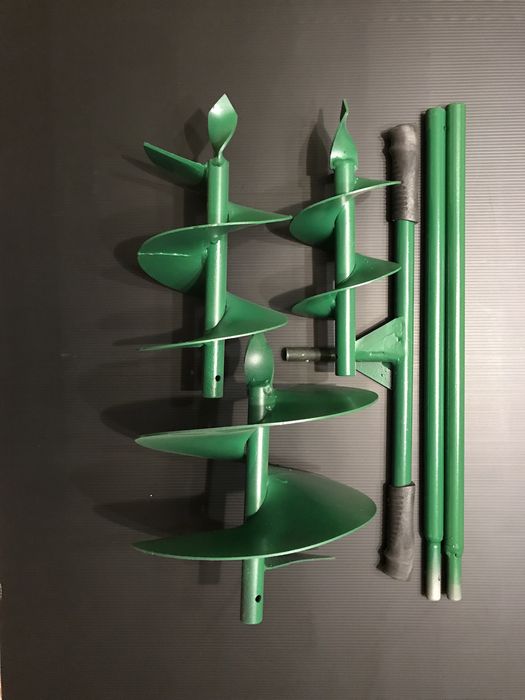 Садовий бур на 3 насадки 110, 150, 230 мм. Шнековий бур розбірний.