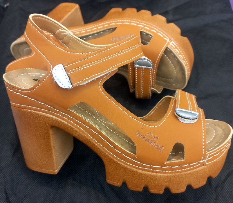 Босоножки из экокожи с натуральной стелькой