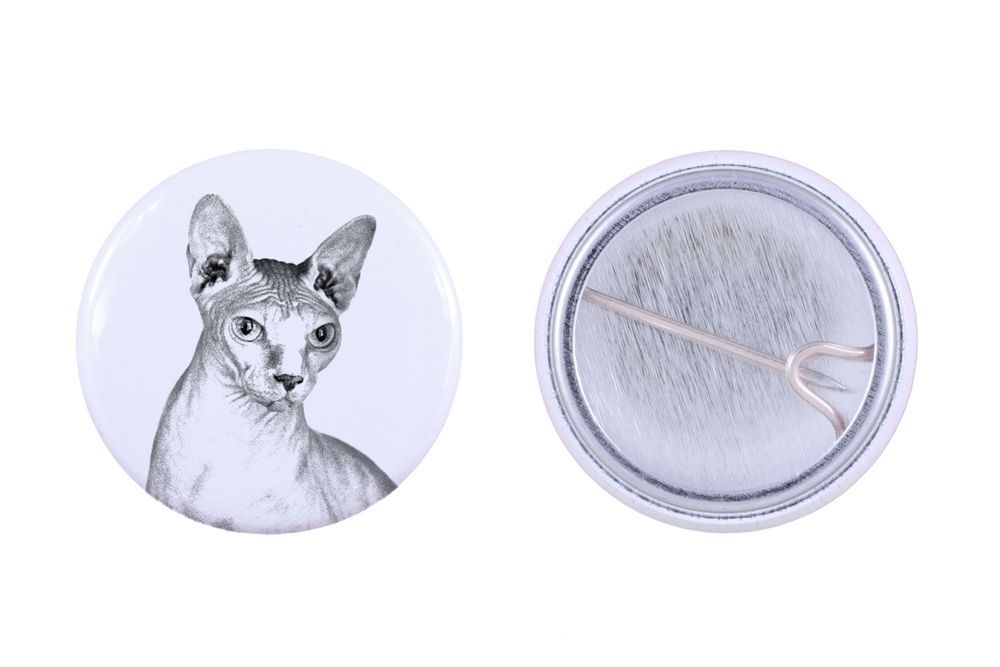 Sfinks przypinka z kotem mała Art-Dog