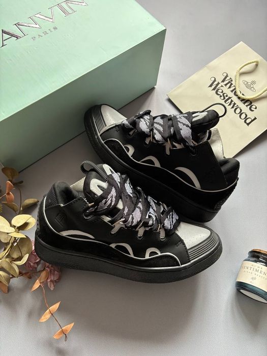 Кросівки Lanvin Curb 'Black Grey'