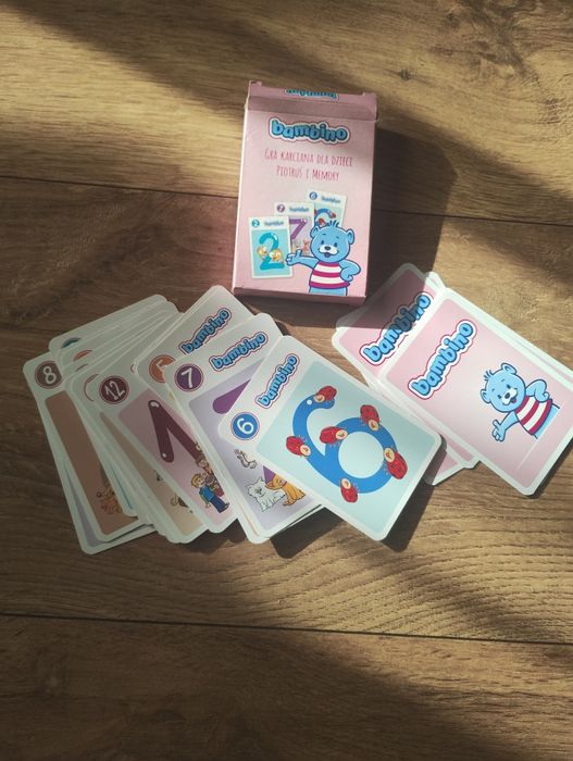 Gra karciana Piotruś i memory (bambino, liczby)