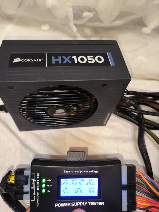 Corsair HX1050 1050W (CMPSU-1050HX) 80 PLUS Silver Semi-Modular Блок живлення бж бп блок питания  rtx rx gtx gt gaming OC plus mx