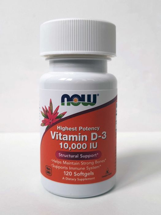Вітамін D3 Now Foods, 1000/2000/5000/10000 МО, 120/240 капсул