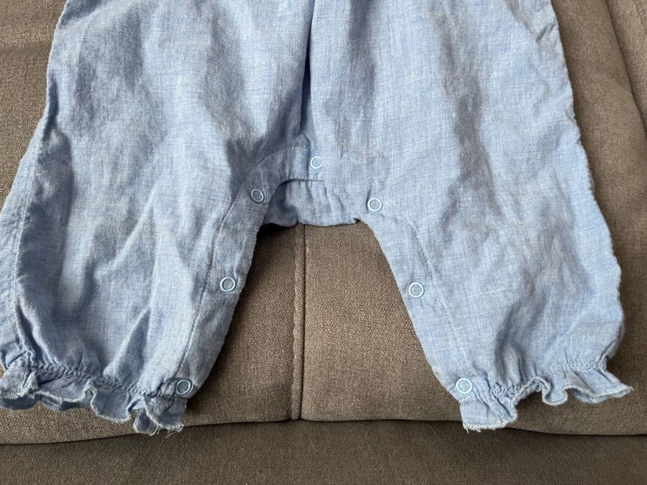 H&M spodnie bawełniane cienkie 68-80 plus
