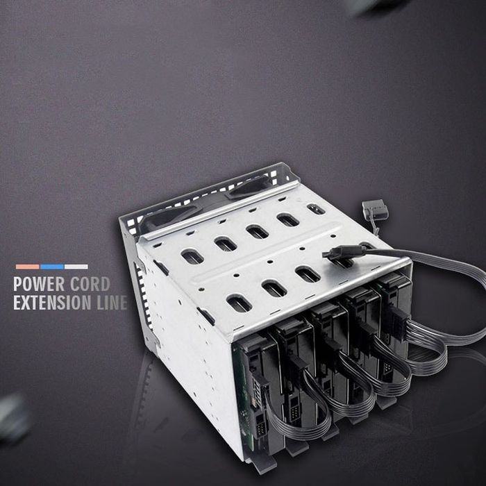 Cabo SATA de alimentação 1 Male, 5 Female