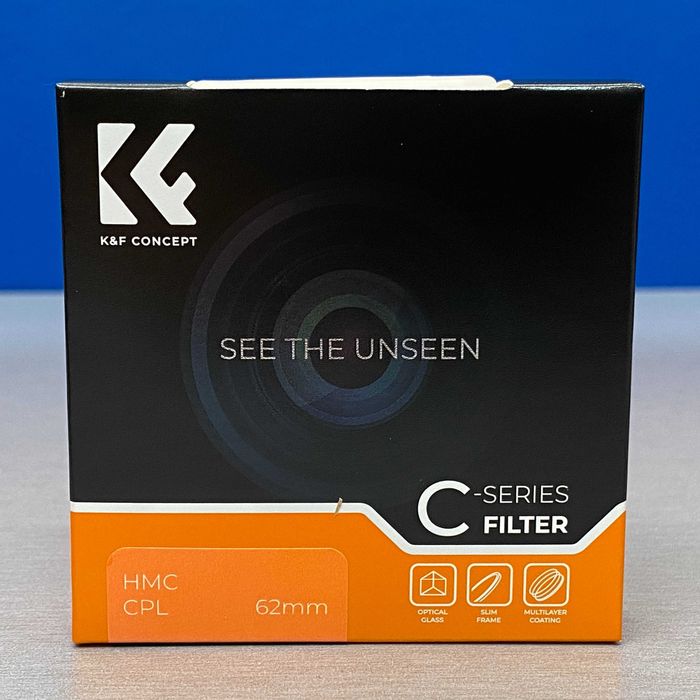 K&F Concept CPL Slim 62mm (Filtro Polarizador Circular) - SELADO