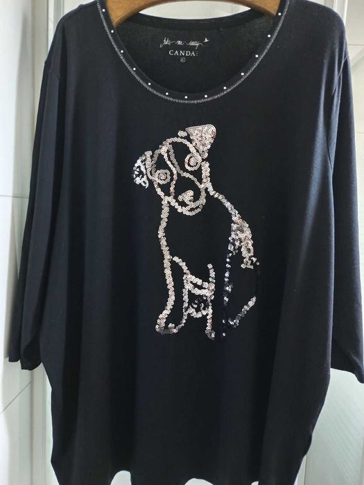 Нарядная блуза с пайетками бренд: C&A большой размер 54-56