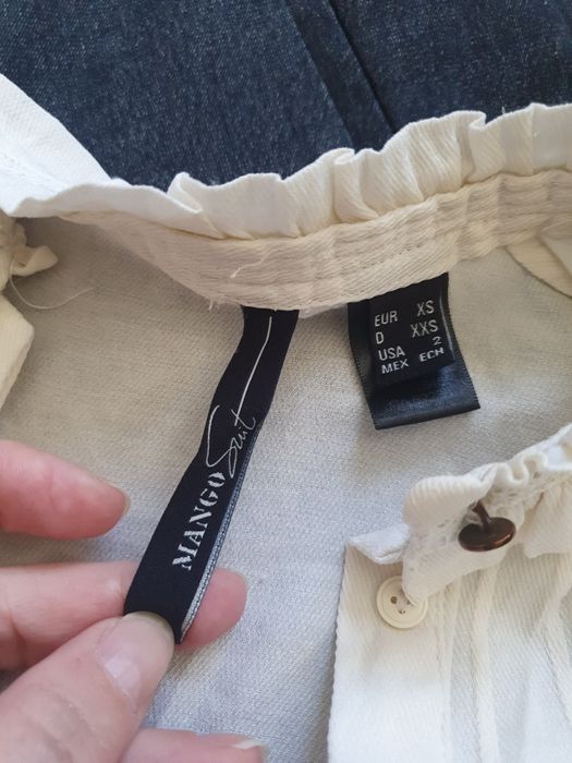 Zestaw spodnie Zara bluzka Mango XS.