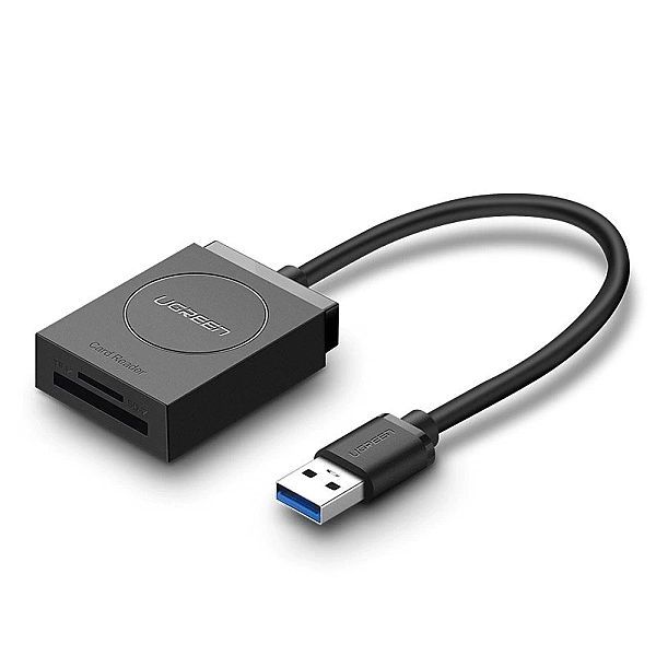 Ugreen czytnik kart Sd / micro Sd na Usb 3.0 czarny (cr127, 20250)