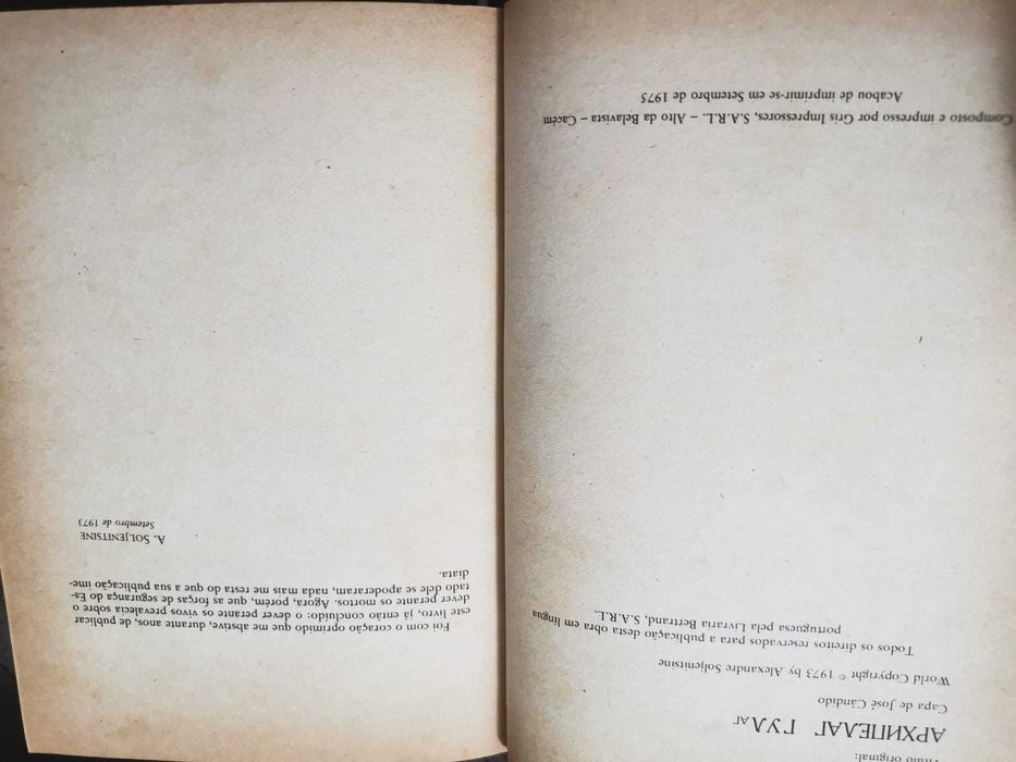 Arquipélago Gulag (Volume I) - Alexandre Soljenitsine