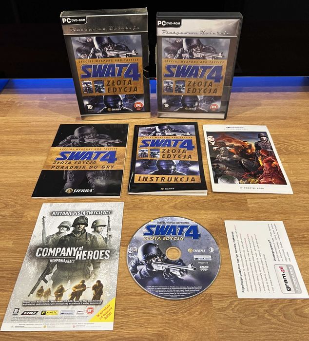 SWAT 4 Złota Edycja (PC PL 2006) slipcase BOX Platynowa Kolekcja