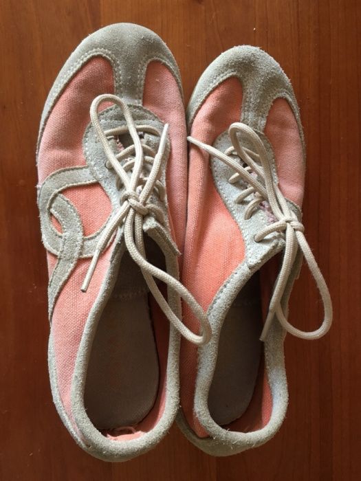 Sneakers SPARK - italy nr.36  em indigo pré-lavado cor salmão