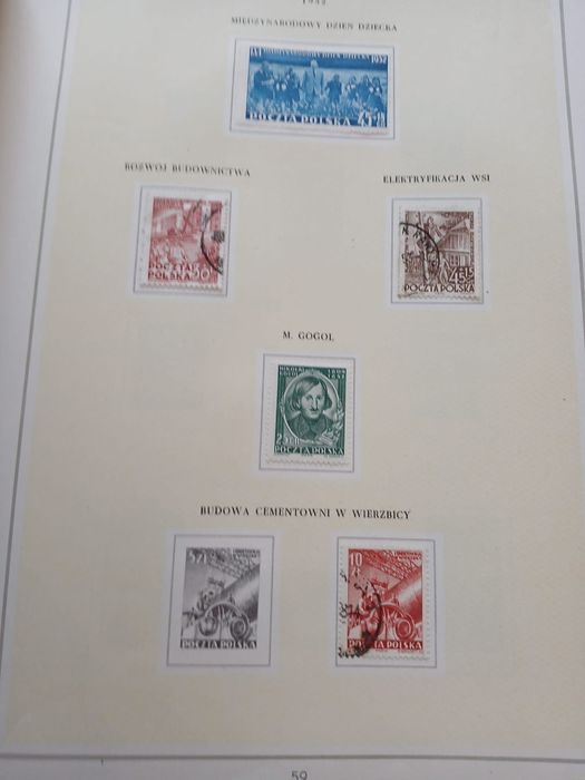 Album do znaczków pocztowych PRL - wyd.1955r.
