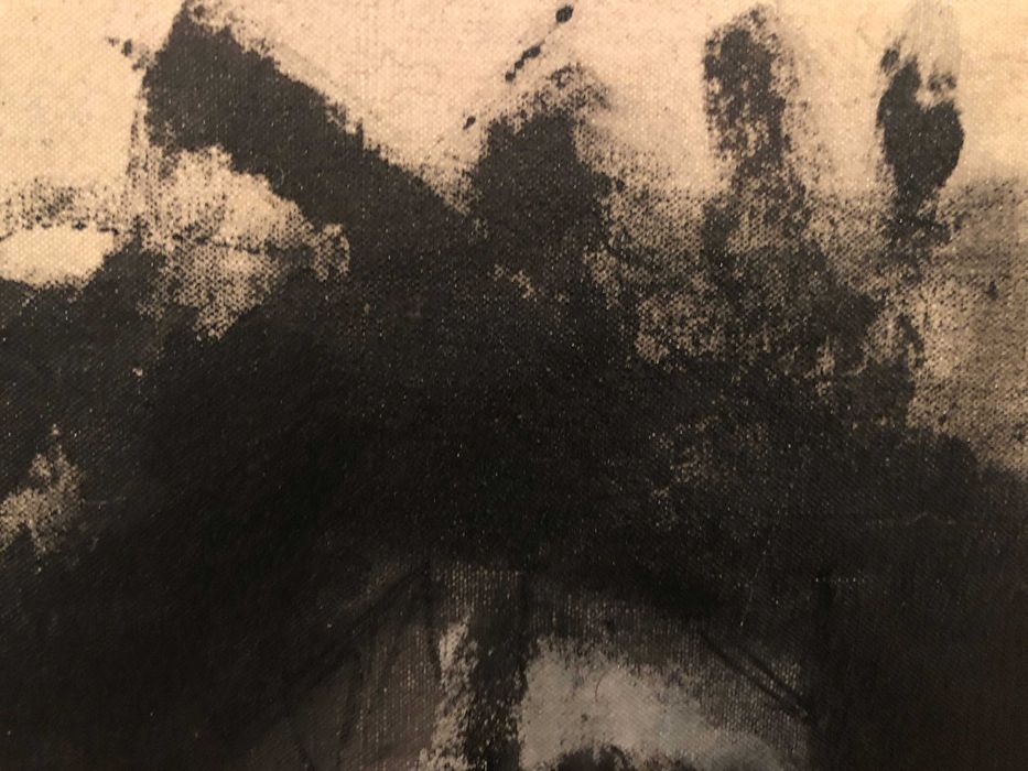 Óleo sobre tela cru - Cabeça de Cristo