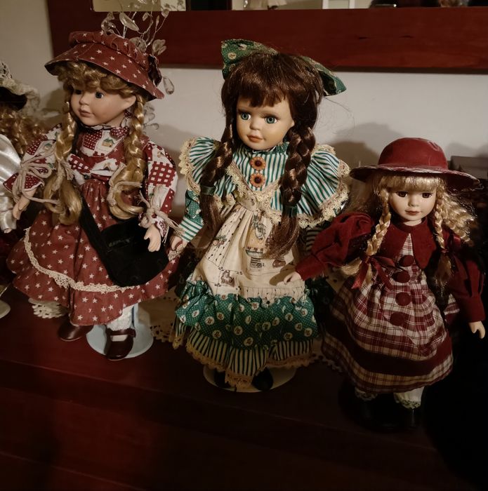 6 Bonecas porcelana