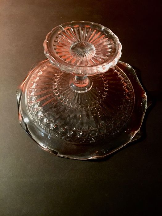 FRUTEIRA de VIDRO - século XX - 20 x 11,5 cm/s