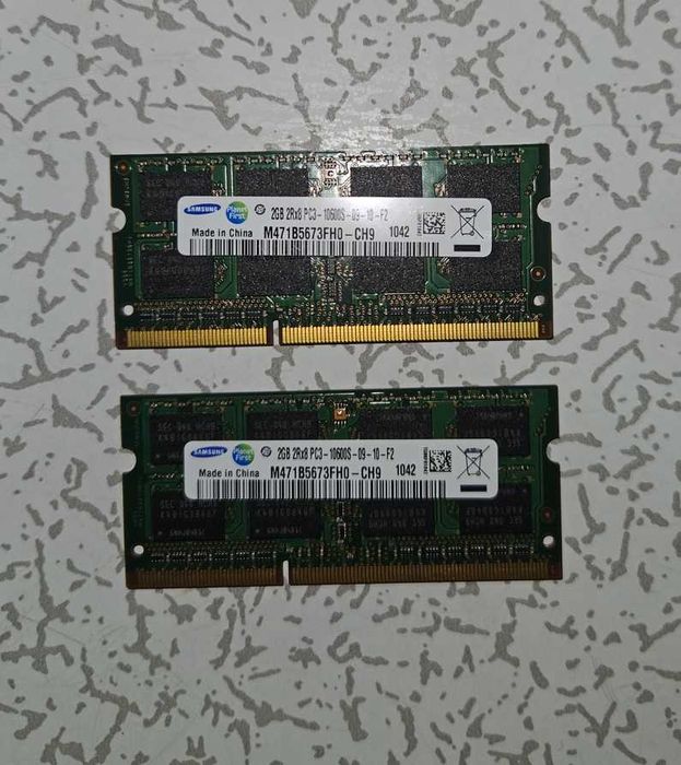 Продам планки оперативной памяти для ноутбука