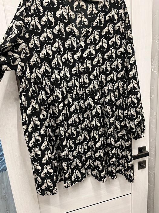 Плаття туніка  більшого розміру з цікавим принтом