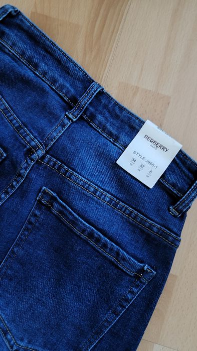 Spodnie baloon jeans z cyrkoniami
