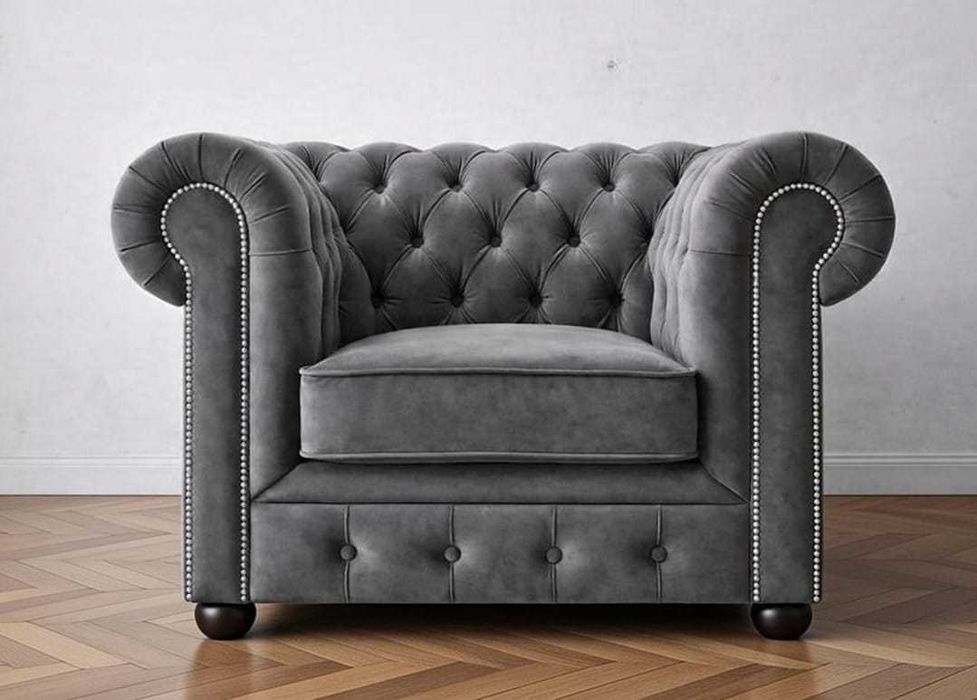 Fotel Chesterfield Classic Głęboko Pikowany
