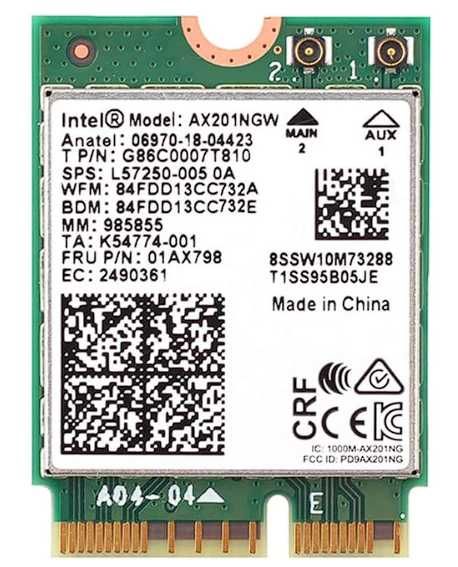 Karta sieciowa do laptopa Intel WiFi 6 6E AX201