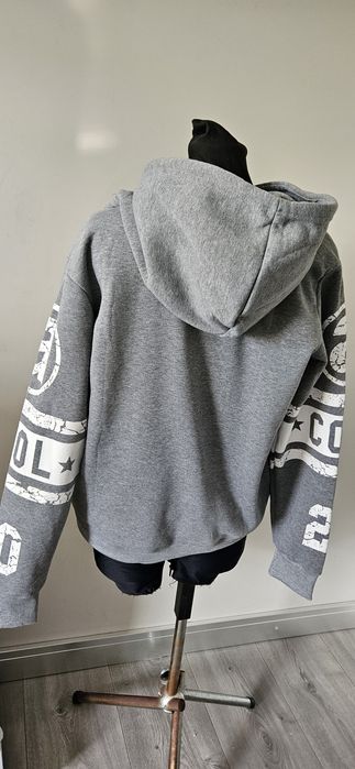 Szara bluza z kapturem r XL