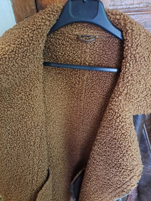 Casaco de Cabedal Castanho Zara