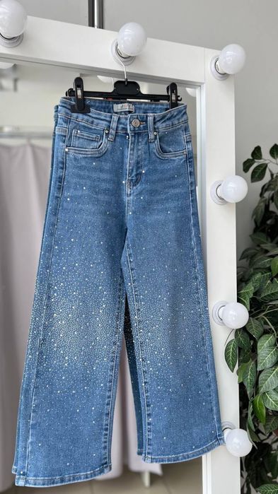 Джинси для дівчинки зі стразами джинсы для девочки с камнями