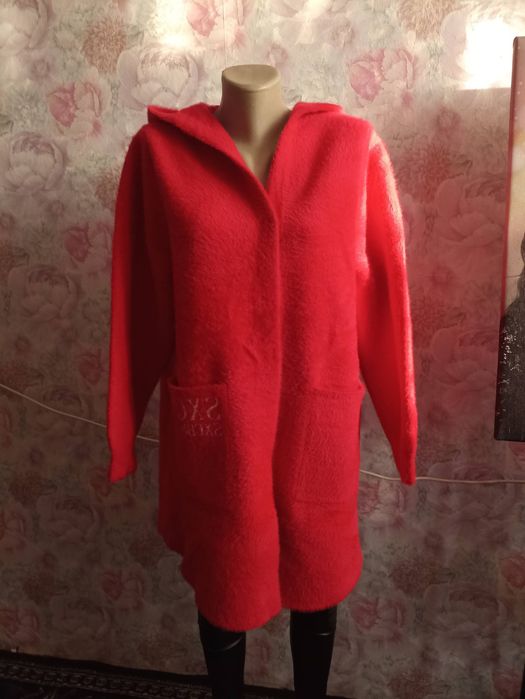 Альпака. Кардиган. Довга.