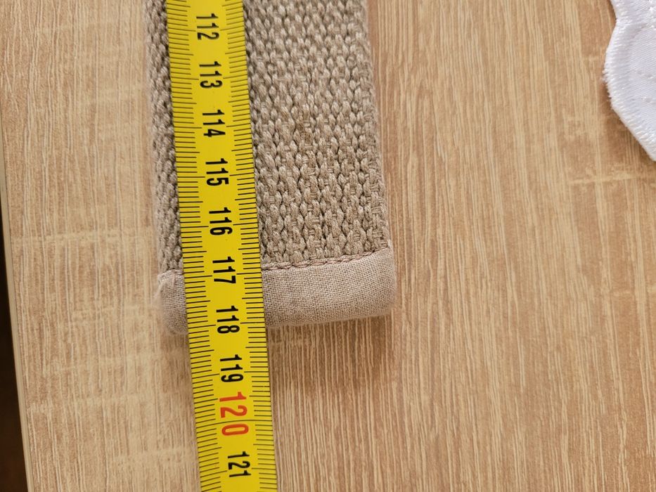 Męski regulowany parciany pasek w kolorze beżowym