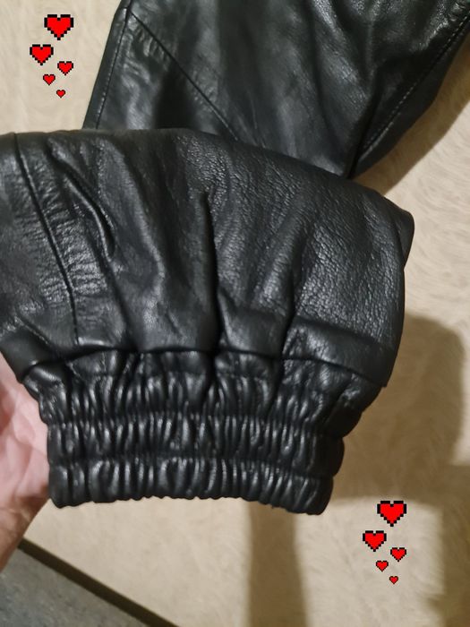 Штаны джогери кожа натуральная кожаные