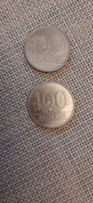 Monety 100 zł. rok 1990