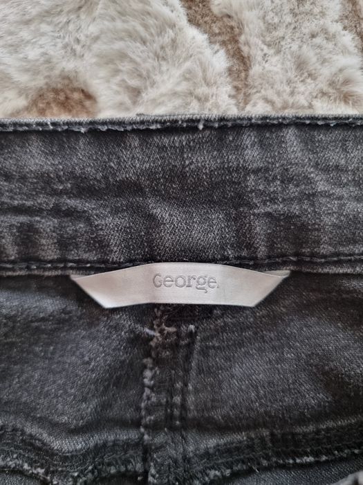 Czarne kolarki, jeans, George, 8/36