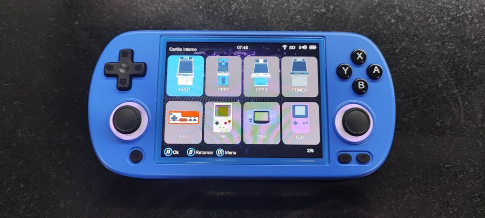 Consola portátil gaming retro anbernic RG40xxH