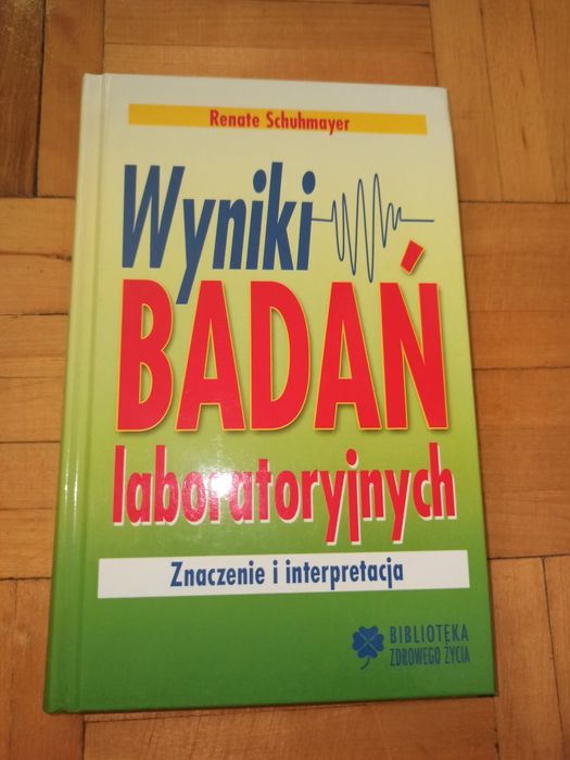 Książka wyniki badań laboratoryjnych