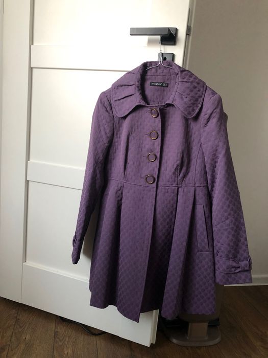 Wiosenny płaszcz fioletowy