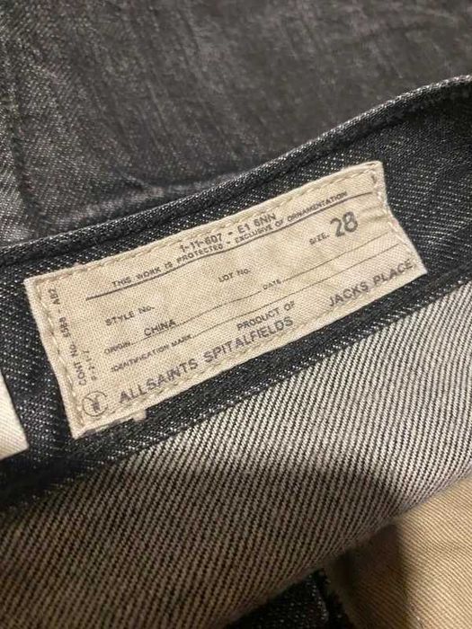Spodnie męskie jeansy Allsaints spitalfields czarny S M 28 men