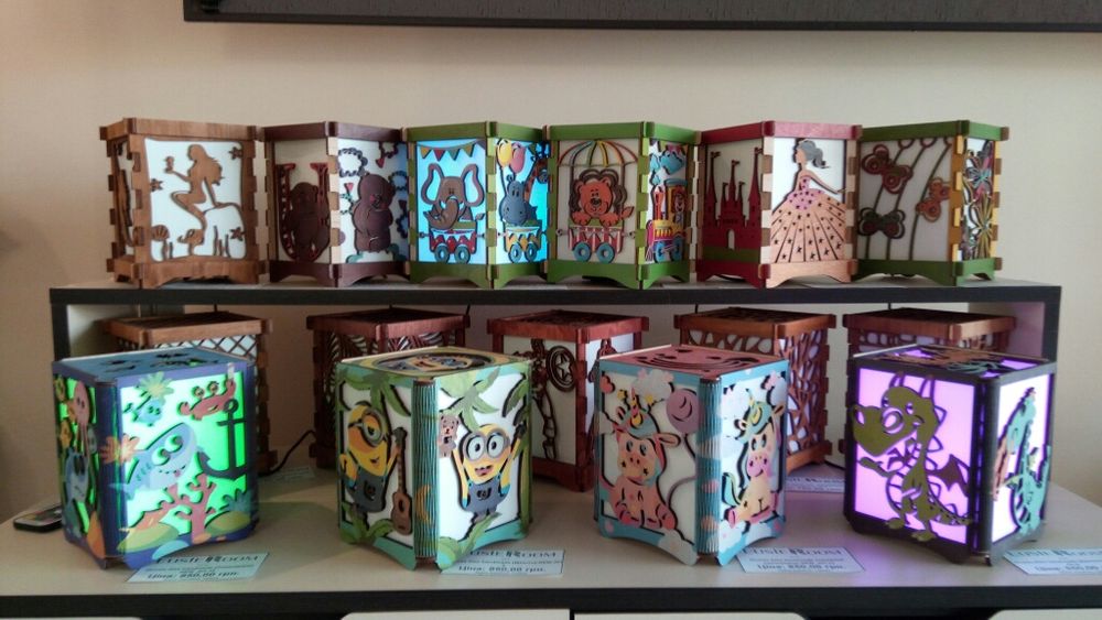 Ночник детский с пультом управления ручная работа