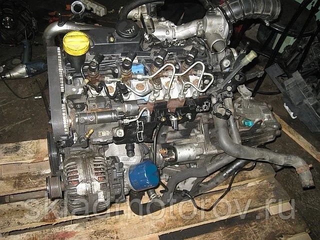 Мотор Renault к9к 732 Siemens головка, турбіна...