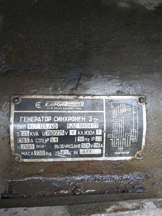 Продам Генератор 125 кВ.