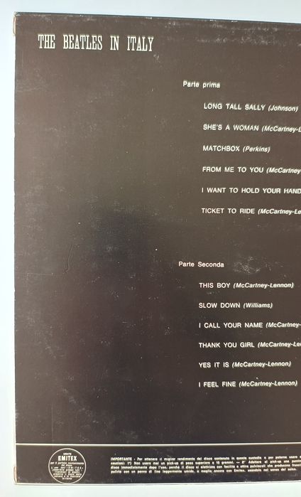 THE BEATLES In Italy 1965r Oficjalne wydanie!!!  LP