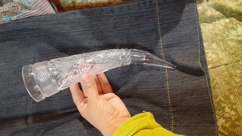 Хрустальный рог. 28 см