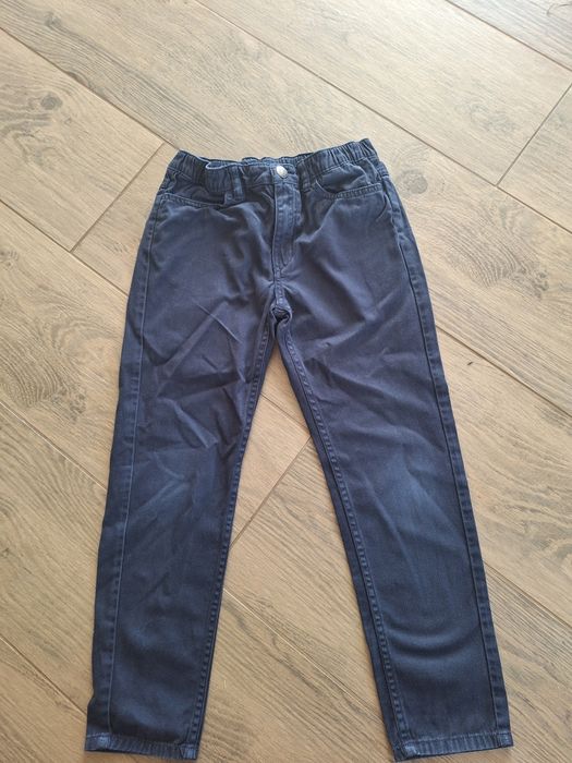 Spodnie granatowe H&M 128