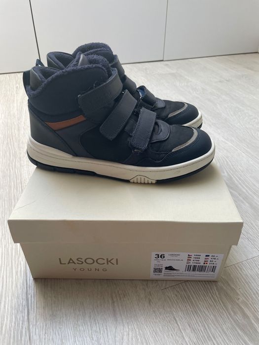 Buty dla chłopca Trzewiki skórzane ocieplane Lasocki Young