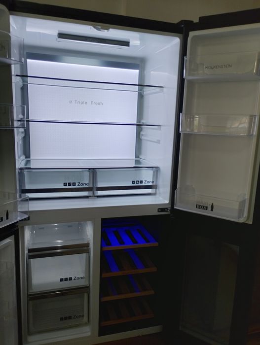 Frigorífico Americano com Dega de vinho led