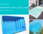 Basen poliestrowy 3,5x2,2x1,1m z wyposażeniem, PRODUCENT PL