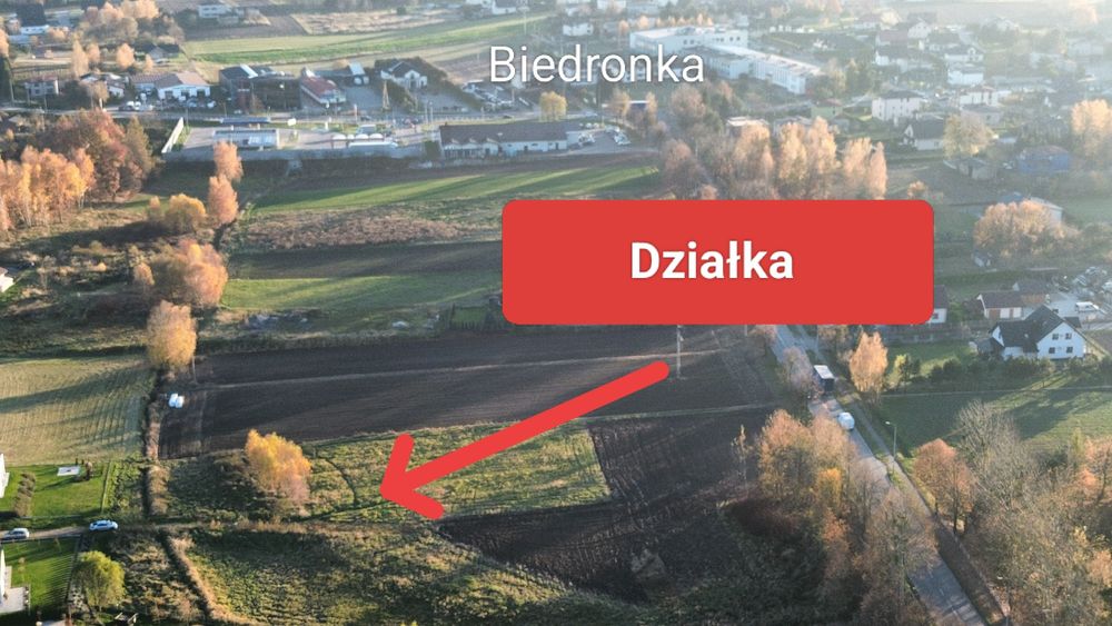 Działka usługowa Żory blisko ulicy Wodzisławska 5683m2 obok Biedronki