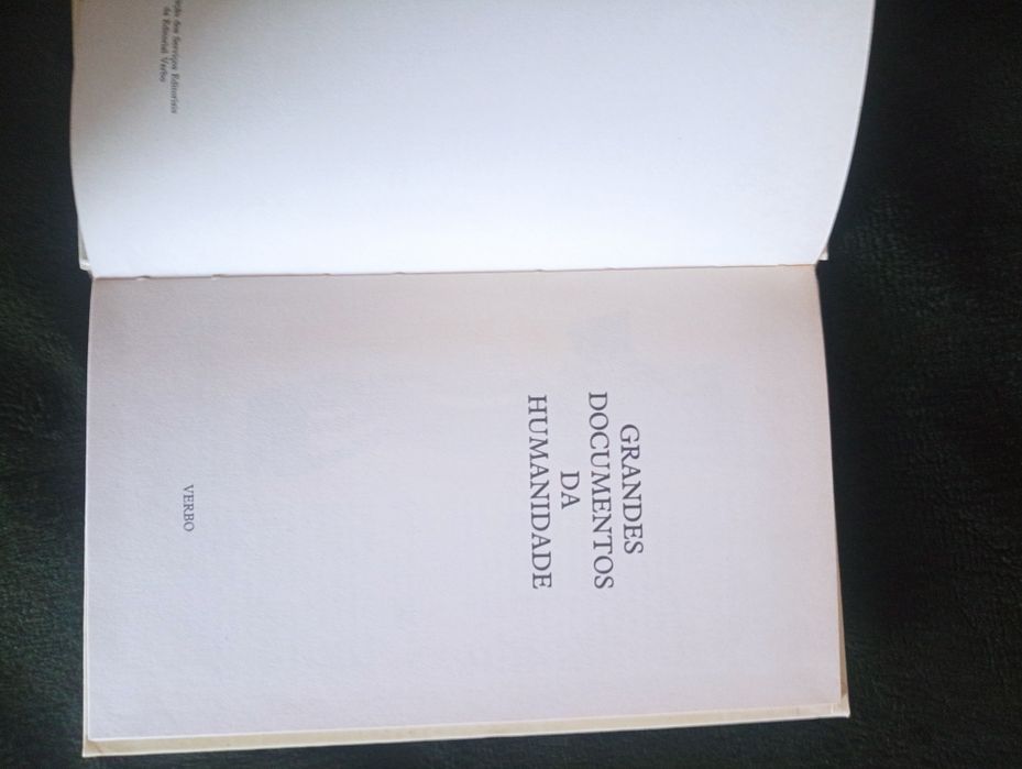 Grandes Documentos da Humanidade.	Editora: Verbo.	Ano: 1983 Como novo