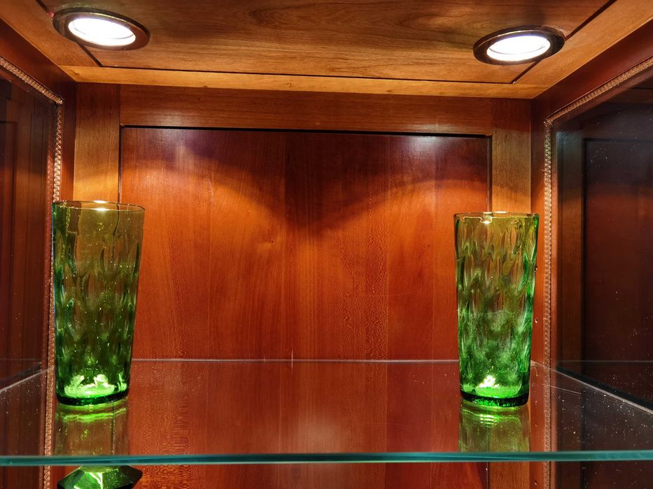 Copos de vidro antigos.