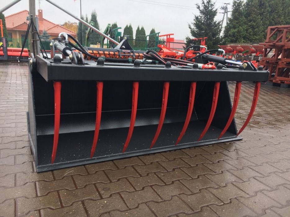 Szuflo KROKODYL MAX Zęby WYPALANE igła widły do obornika euro JCB CAT